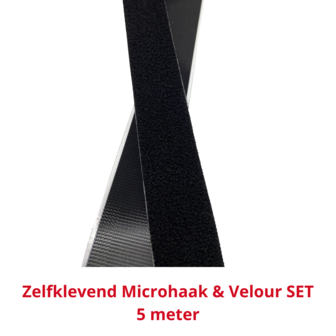 Zelfklevend Microhaak &amp; Velour SET 5 meter
